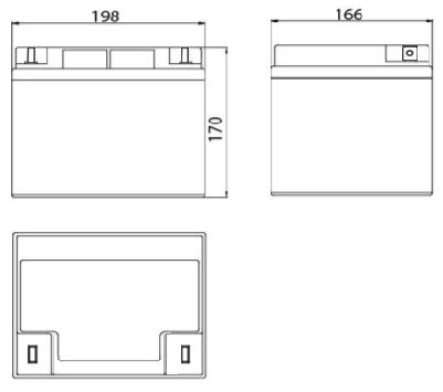 FS 1240 Аккумулятор герметичный свинцово-кислотный ETALON
