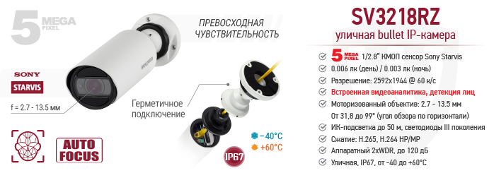 5 Мп IP-камера Beward SV3218RZ
