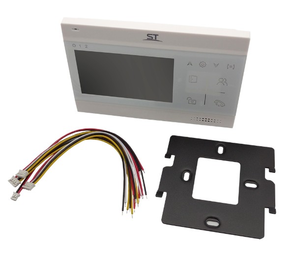 ST-M102/4 (S) БЕЛЫЙ (версия 2) монитор домофона Space Technology