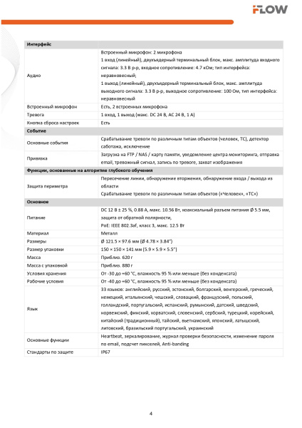 F-IC-2782C2MSZ4(2.8-12mm) (Аналог DS-2CD2783G2-LIZS2U(2.8-12mm)) 8Мп уличная купольная IP-камера с гибридной Smart подсветкой iFlow