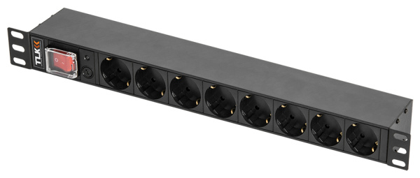 TLK-RSC08-MTF-04-BK блок электрических розеток TLK, 19"