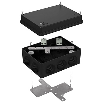 40-0310-9005-FR2.5-4 коробка огнестойкая для о/п 40-0310-FR2.5-4 Е15-Е120 RAL9005 150х110х70 (6 шт/кор) Промрукав