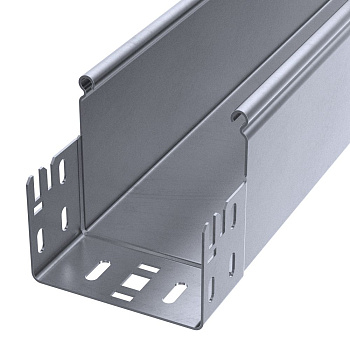 PR16.13700 лоток неперфорированный Профи INOX (AISI 316) 100х100х3000 (1,2 мм) (6 м/уп) Промрукав