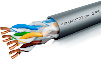 202-005 кабель витая пара LAN U/UTP 4x2x24AWG (0,51 мм) м кат.5е (305 м) PE (черный) Пожтехкабель 202-005 кабель витая пара LAN U/UTP 4x2x24AWG (0,51 мм) м кат.5е (305 м) PE (черный) Пожтехкабель