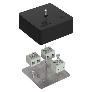 40-0450-9005-FR6.0-6 коробка огнестойкая для кабель-канала 40-0450-FR6.0-6 Е15-Е120 RAL9005 75х75х30 (87 шт/кор) Промрукав