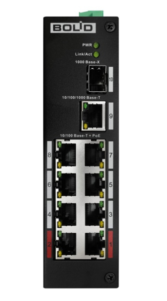 SW-108 коммутатор 8-портовый неуправляемый Болид