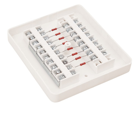 КРА-4 (75 Ом) коробка распределительная абонентская с 8-мью резисторами на 4 абонента SLT