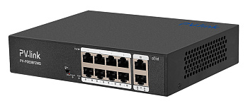 PV-POE08F2WD (ver.2123 ) 10 портовый коммутатор PV-Link 