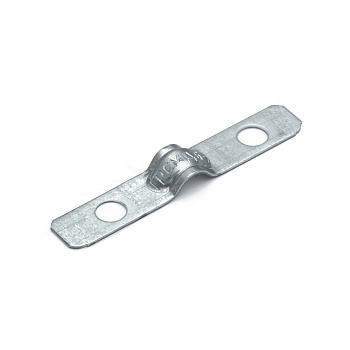 PR13.02395 скоба металлическая двухлапковая усиленная противопожарная СМДУ d6-7 мм отв. d 6,5 мм (100шт/4000шт уп/кор) Промрукав