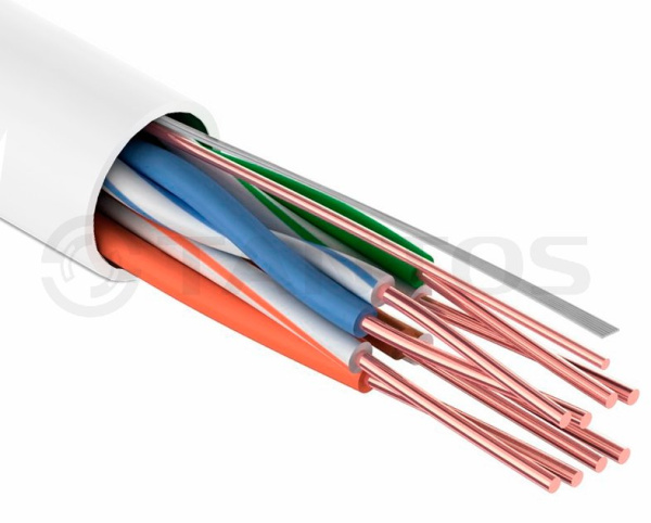 UTP 4PR 24AWG (Cu) CAT5E PVC indoor 4×2×0,48 кабель витая пара (305 м/бухта) Tantos