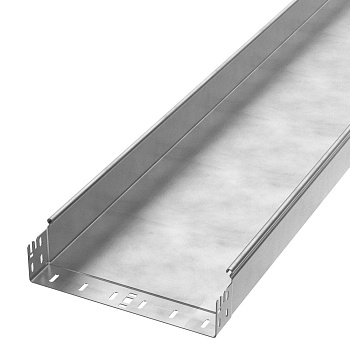 PR16.14110 лоток неперфорированный Профи INOX (AISI 304) 300х80х6000 (2,0 мм) (12 м/уп) Промрукав