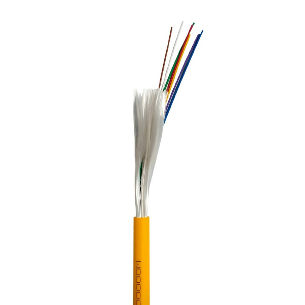 DR-150100 кабель волоконно-оптический распределительный, универсальный, 8x9/125 OS2 нг(А)-HF, плотный буфер, желтый Datarex