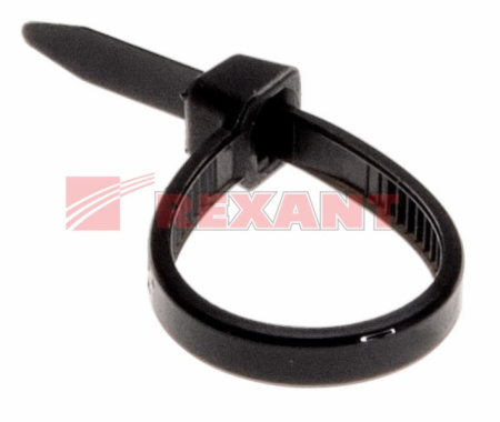 Хомут nylon 2.5х100 мм черный (07-0101) (100 шт/уп) REXANT