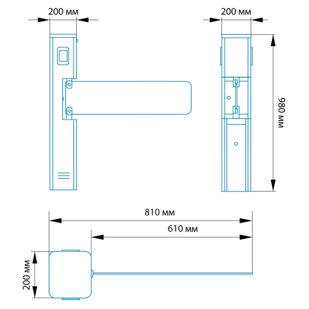 Блокпост КЛ 600 С автоматическая калитка