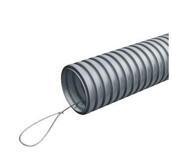 710-004 труба гофр. тяжелая самозатух. ТГТ СЗ ПВХ 32 мм с зондом (50 м) ПожТехКабель