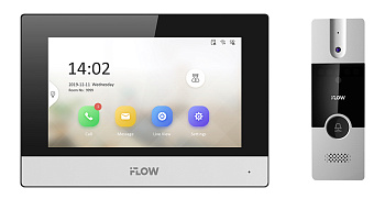 F-VI-5342H (Аналог DS-KIS302-P) комплект гибридного IP видеодомофона iFlow