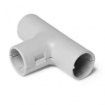 702-011 Тройник Т-образный соединительный для труб 16 мм, черн.ПожТехКабель