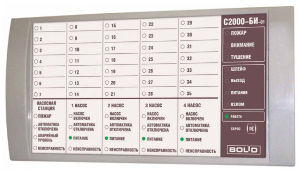 С2000 БИ исп.01 блок индикации Болид