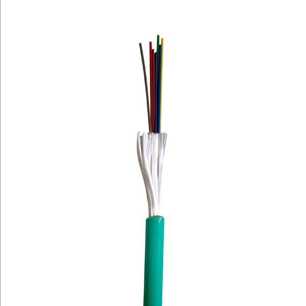 DR-152102 кабель волоконно-оптический распределительный, универсальный, 8x50/125 OM3 нг(А)-HF, плотный буфер, бирюзовый (аква) Datarex