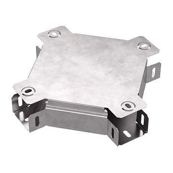 PR16.0573 Ответвитель Х-образный с крышкой Стандарт 50х50 Промрукав