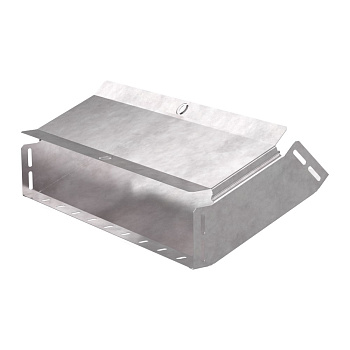 PR16.0597 Угол вертикальный внутренний 45 градусов с крышкой Стандарт 500х100 Промрукав