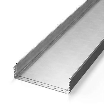 PR16.2319 лоток неперфорированный Стандарт INOX (AISI 304) 400х100х3000 (1,0 мм) (3 м/уп) Промрукав