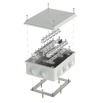 40-0320-7035-FR2.5-40 коробка огнестойкая для о/п 40-0320-FR2.5-40 Е15-Е120 RAL7035 200х150х75 (5 шт/кор) Промрукав