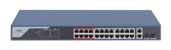 F-SW-EM426POE-VM коммутатор L2, Смарт-управляемый, 24 порта 10/100M RJ45 PoE iFlow