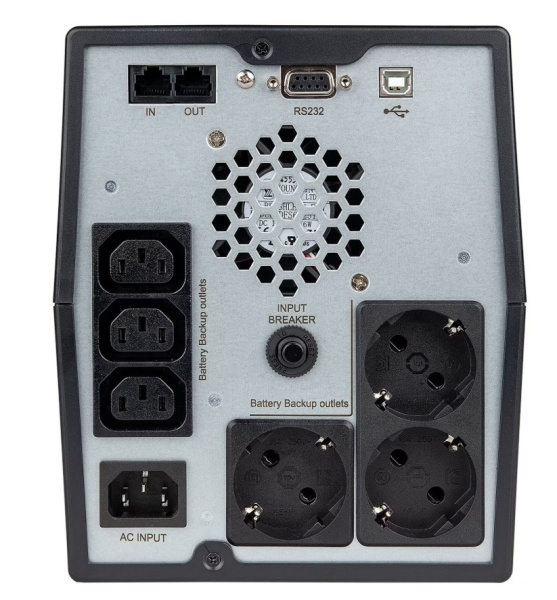 UPS UNI PRO LCD 1000 ИБП линейно-интерактивный, чистый синус, мощность 1000/700 ВА/Вт SMARTWATT