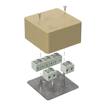 40-0460-1001-FR6.0-10 коробка огнестойкая для кабель-канала 40-0460-FR6.0-10 Е15-Е120 RAL1001 85х85х45 (44 шт/кор) Промрукав