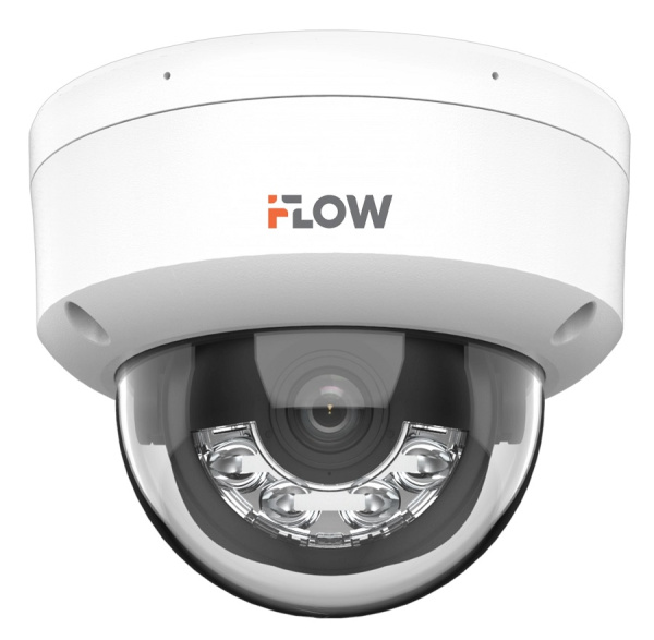 F-IC-1442CM(4mm) (Аналог DS-I452M(B)(4 mm)) 4Мп уличная купольная IP-камера с гибридной Smart-подсветкой и встроенным микрофоном iFlow