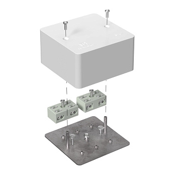 40-0460-FR6.0-4-4-Р коробка огнестойкая разветвительная для кабель-канала 40-0460-FR6.0-4-4-Р Е15-Е60 85х85х45 Промрукав