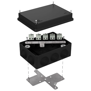 40-0310-9005-FR2.5-10 коробка огнестойкая для о/п 40-0310-FR2.5-10 Е15-Е120 RAL9005 150х110х70 (6 шт/кор) Промрукав