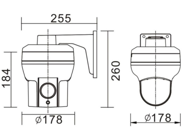 B56-20R уличная поворотная всепогодная IP-камера видеонаблюдения Beward