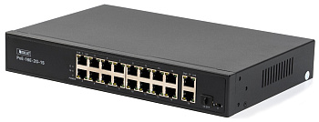 SKAT PoE-16E-2G-1S коммутатор сетевой 19 портовый
