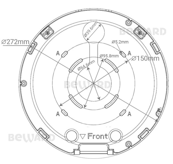 SV3218P4Z уличная купольная всепогодная IP-камера видеонаблюдения Beward