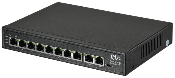 RVi-1NS08F-2T 10 портовый сетевой коммутатор RVi
