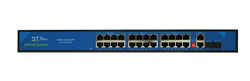 ST-S242POE (24G/2G/2S/300W/AB) PRO (версия 3) сетевой PoE коммутатор Space Technology