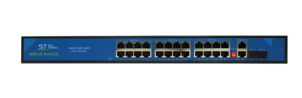 ST-S242POE (24G/2G/2S/300W/AB) PRO (версия 3) сетевой PoE коммутатор Space Technology