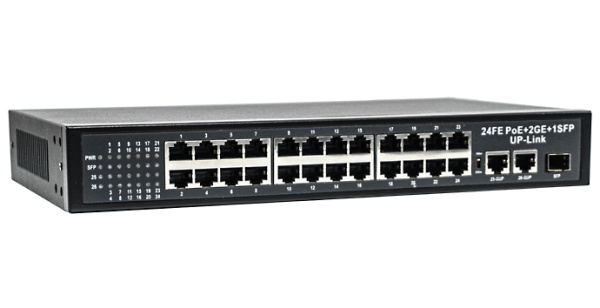 EL S-27/24PA 27-ми портовый PoE-коммутатор Optimus