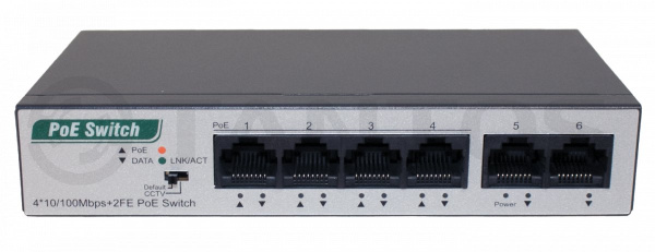 TSn-4P6U 6-ти портовый неуправляемый коммутатор Tantos