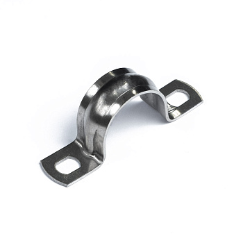 PR08.20743 скоба металлическая двухлапковая СМД(INOX) d19-20 мм (20шт/1000шт уп/кор) Промрукав