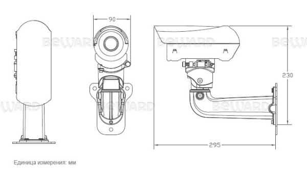 B2520RZQ уличная всепогодная IP-камера видеонаблюдения Beward