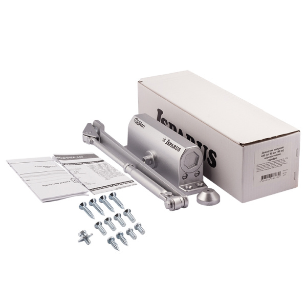 НОРА-М 440 ISPARUS (от 80 до 140кг) доводчик морозостойкий (серебро) 