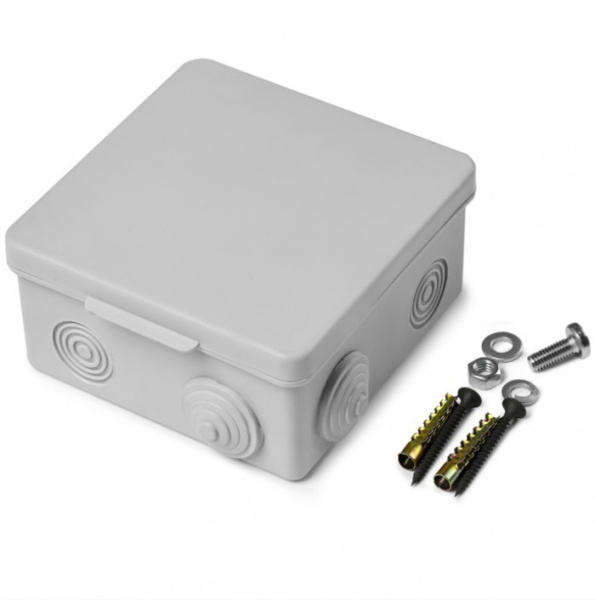 071-004 Коробка монтажная огнестойкая пластиковая герметичная КМОПГ IP54, 4 контакта для кабеля до 10мм2 (4к х 10 мм) ПожТехКабель