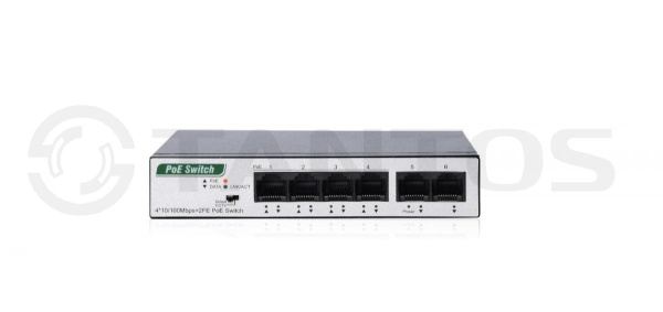 TSn-4P6U 6-ти портовый неуправляемый коммутатор Tantos