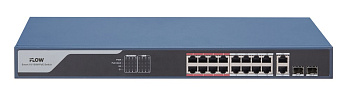 F-SW-EM418POE-VM коммутатор L2 16 портов iFlow