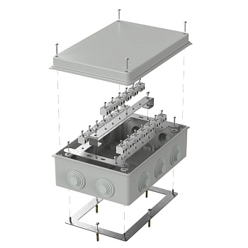 40-0330-7035-FR2.5-40 коробка огнестойкая для о/п 40-0330-FR2.5-40 Е15-Е120 RAL7035 260х175х90 (7 шт/кор) Промрукав