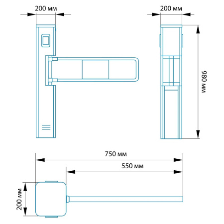 Блокпост КЛ 600 автоматическая калитка