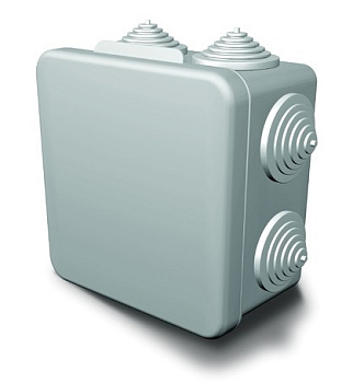 С3В87-002 коробка распределительная 80*80/55 с отверстиями (7 муфт) GUSI